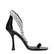 Jimmy Choo Black Leather Stiletto Heels Sandals Jimmy Choo