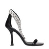 Jimmy Choo Black Leather Stiletto Heels Sandals Jimmy Choo