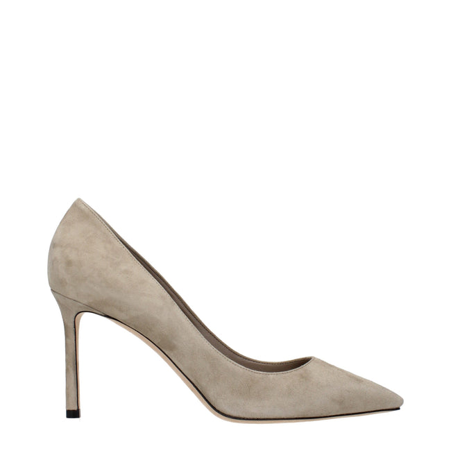 Jimmy Choo Gray Leather High Heel Pumps Jimmy Choo