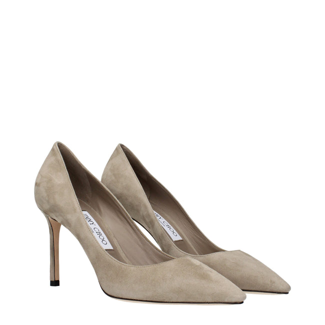 Jimmy Choo Gray Leather High Heel Pumps Jimmy Choo