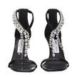 Jimmy Choo Black Leather Stiletto Heels Sandals Jimmy Choo
