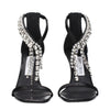 Jimmy Choo Black Leather Stiletto Heels Sandals Jimmy Choo