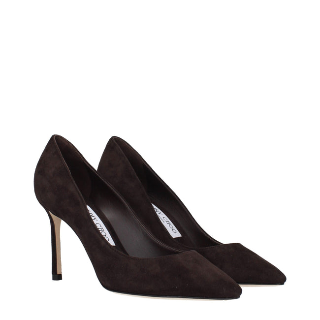 Jimmy Choo Brown Leather High Heel Pumps Jimmy Choo