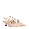 Jimmy Choo Pink Leather Mid Heel Pumps Jimmy Choo