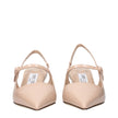 Jimmy Choo Pink Leather Mid Heel Pumps Jimmy Choo