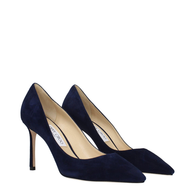 Jimmy Choo Blue Leather High Heel Pumps Jimmy Choo