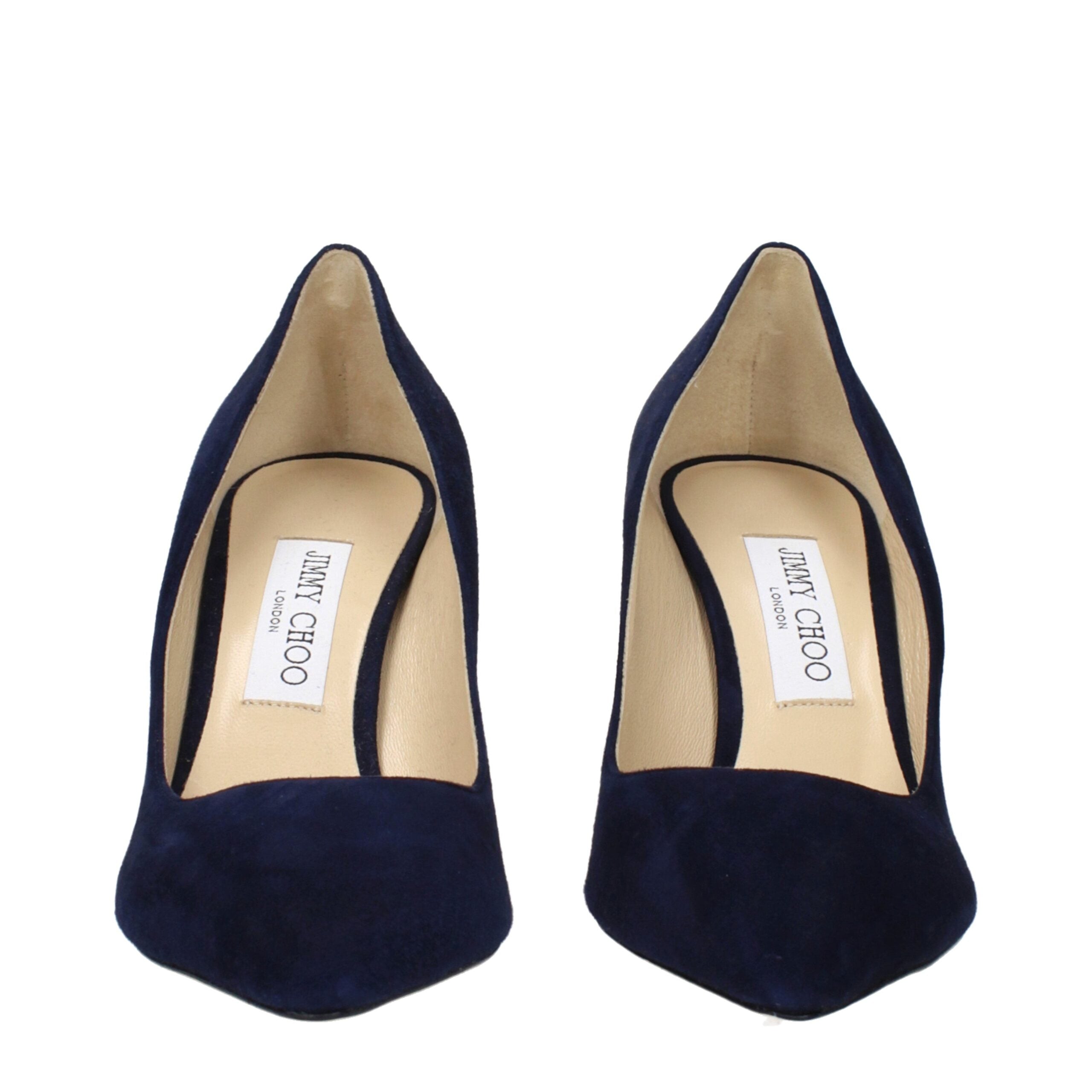 Jimmy Choo Blue Leather High Heel Pumps Jimmy Choo