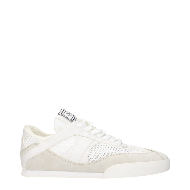 Chloé White Fabric Low Tops Chloé