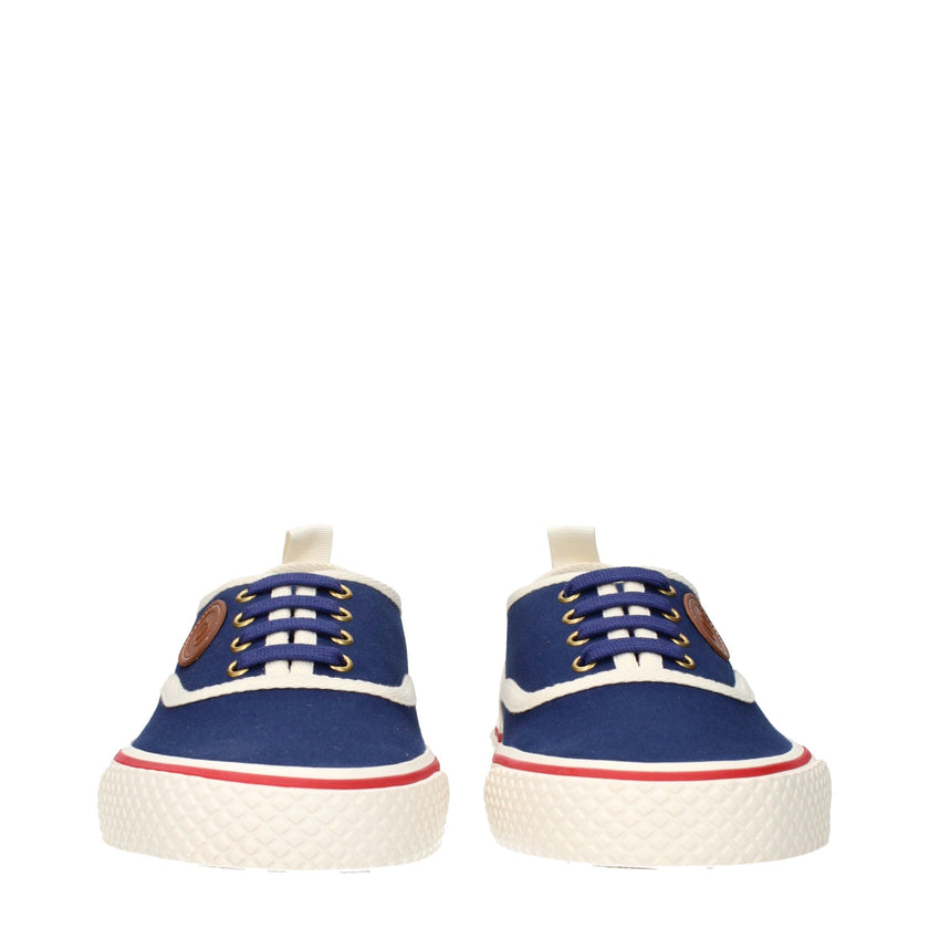 Valentino Garavani Blue Fabric Low Top Sneakers Valentino Garavani