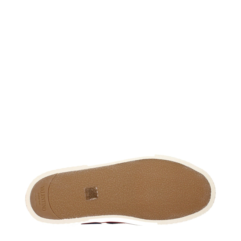 Valentino Garavani Blue Fabric Low Top Sneakers Valentino Garavani