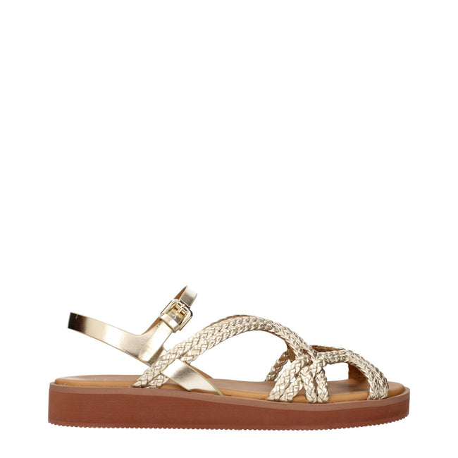 See By Chloé Gold Polyethylene Flat Sandals See By Chloé