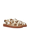 See By Chloé Gold Polyethylene Flat Sandals See By Chloé