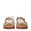 See By Chloé Gold Polyethylene Flat Sandals See By Chloé