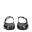 Prada Black Leather Flat Sandals Prada