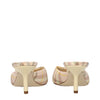 Burberry Pink Fabric Stiletto Heels Sandals Burberry