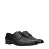 Prada Black Leather Oxfords And Derbies Prada