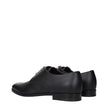 Prada Black Leather Oxfords And Derbies Prada