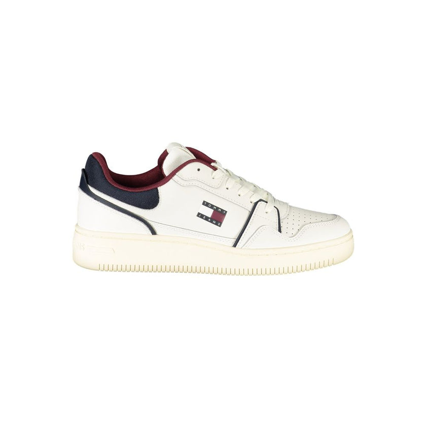 Tommy Hilfiger White Leather Men Sneaker Tommy Hilfiger