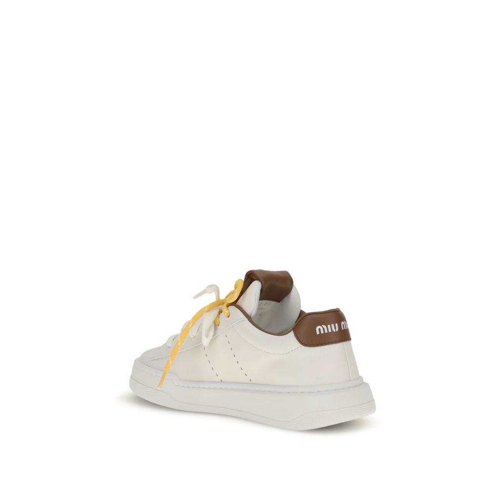 Miu Miu Double-Lace Sneakers Miu Miu