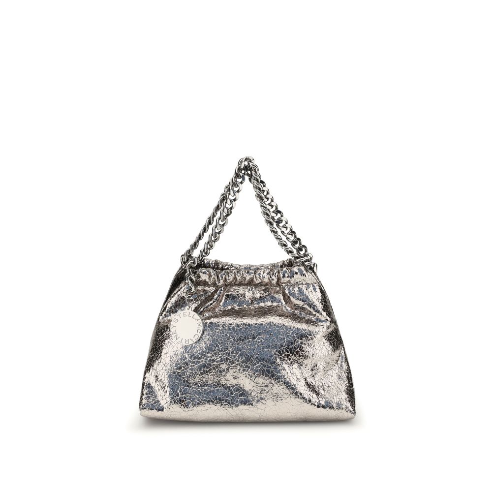 Stella McCartney Metallic crackle-effect Falabella Shoulder Bag Stella McCartney