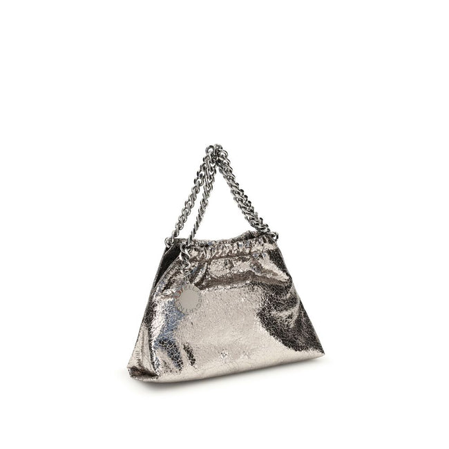 Stella McCartney Metallic crackle-effect Falabella Shoulder Bag Stella McCartney