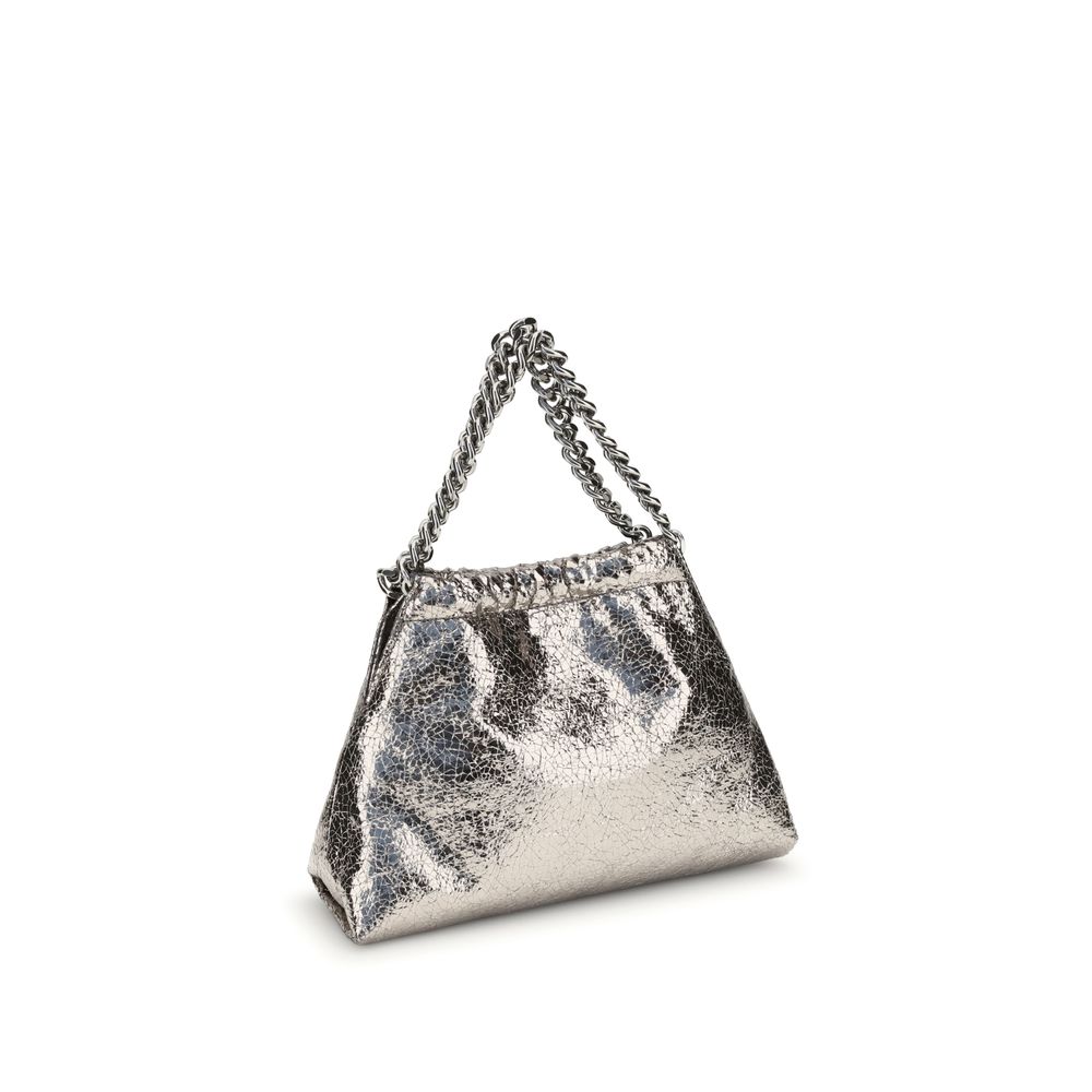 Stella McCartney Metallic crackle-effect Falabella Shoulder Bag Stella McCartney