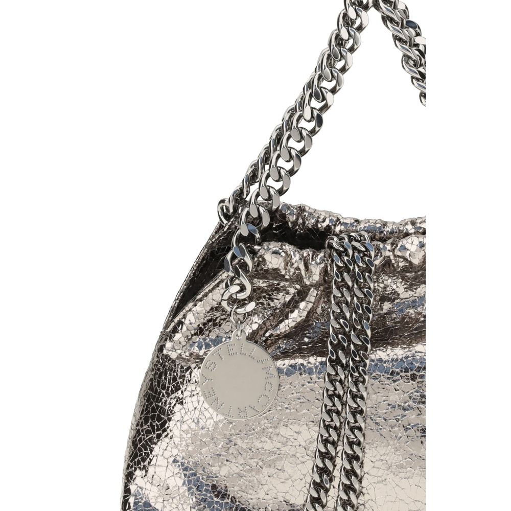 Stella McCartney Metallic crackle-effect Falabella Shoulder Bag Stella McCartney
