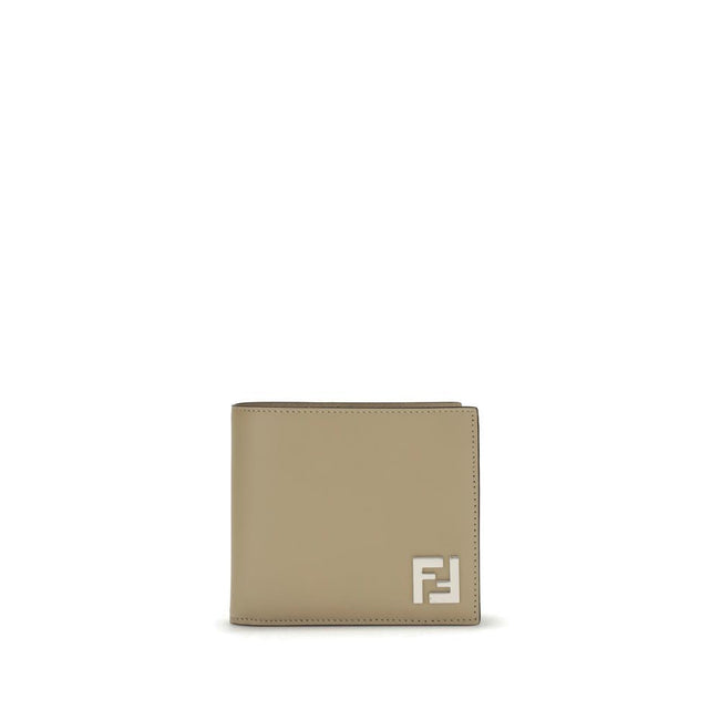 Fendi FF leather and canvas bifold Wallet Fendi