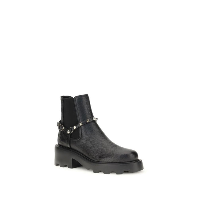 Valentino Garavani Leather Ankle Boots Valentino Garavani