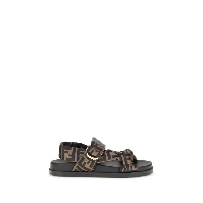 Fendi FF satin Sandals Fendi