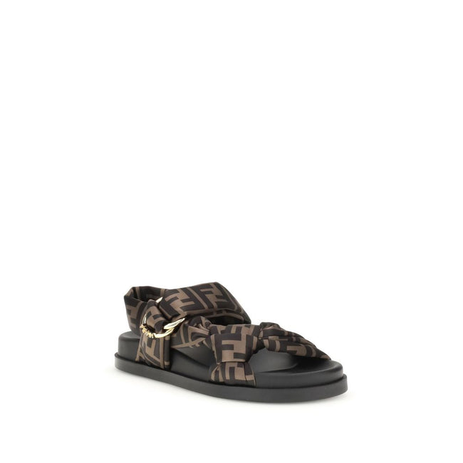 Fendi FF satin Sandals Fendi