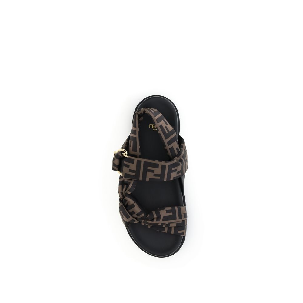 Fendi FF satin Sandals Fendi
