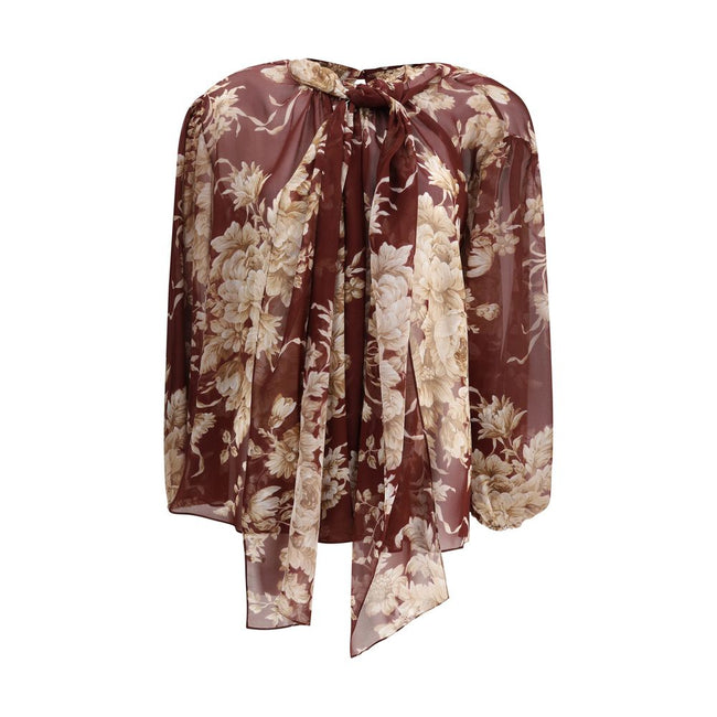 Dolce & Gabbana Silk chiffon floral Shirt Dolce & Gabbana