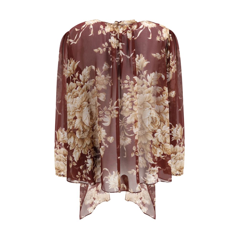 Dolce & Gabbana Silk chiffon floral Shirt Dolce & Gabbana