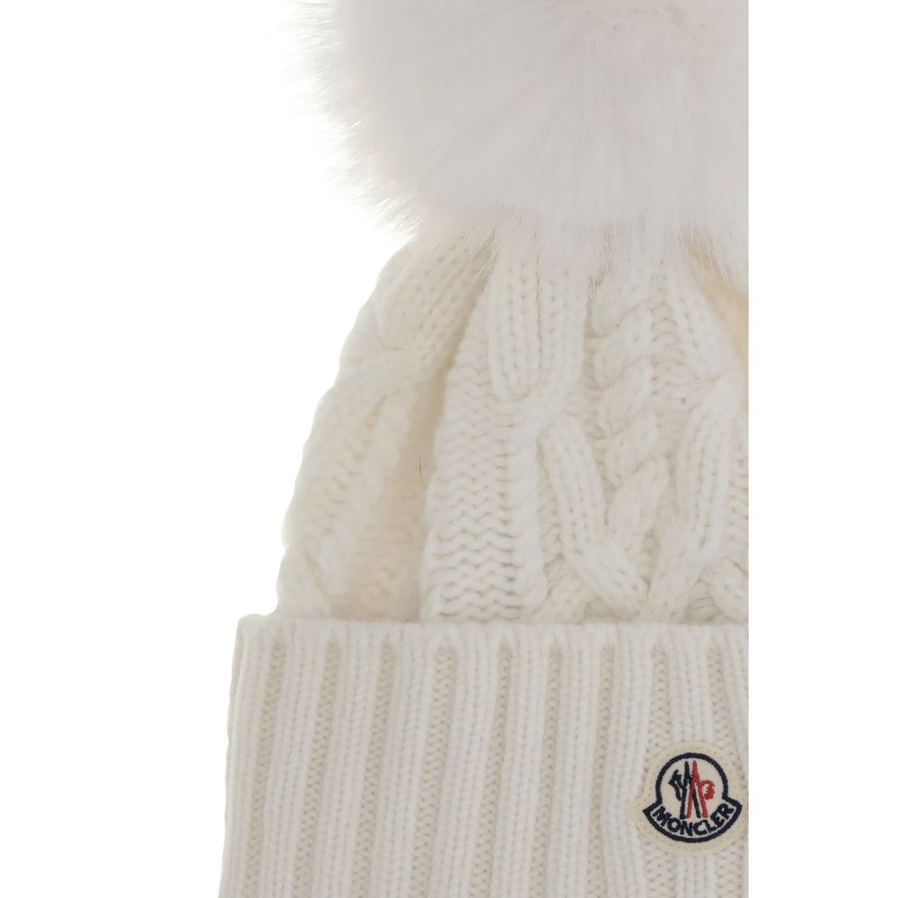 Moncler Cashmere blend Hat with pom-pon Moncler