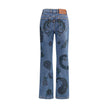 Etro Flower and bee print flare Jeans Etro