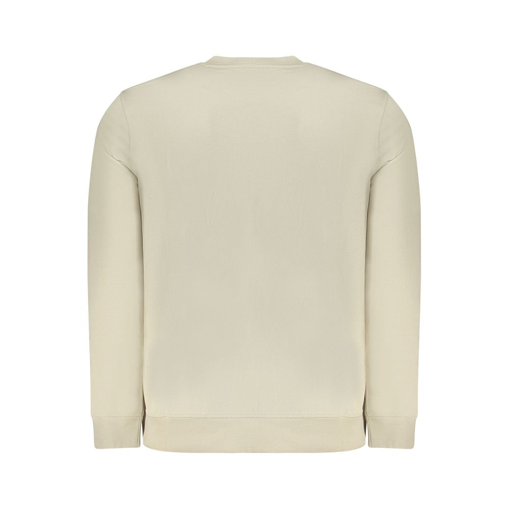 Hugo Boss Beige Cotton Men Sweater Hugo Boss