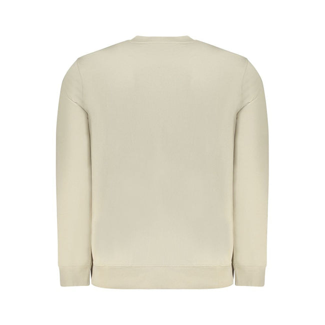 Hugo Boss Beige Cotton Men Sweater Hugo Boss