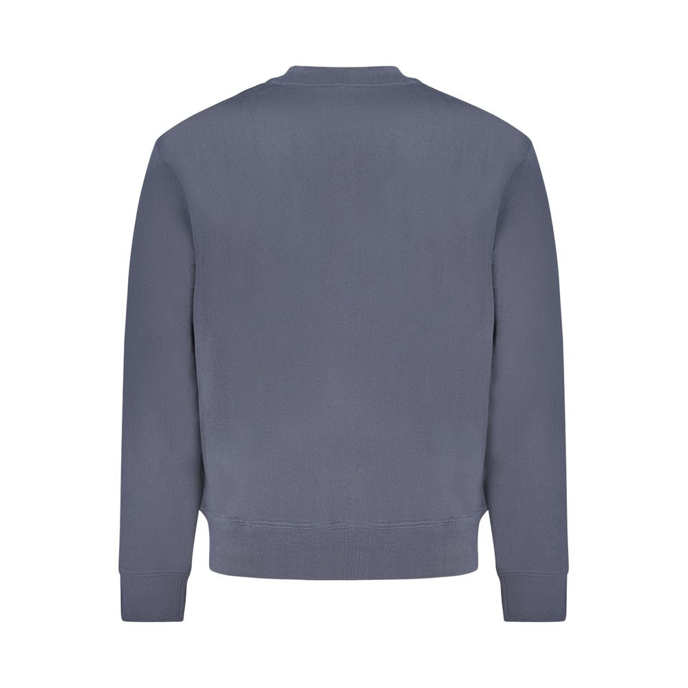 Hugo Boss Blue Cotton Men Sweater Hugo Boss