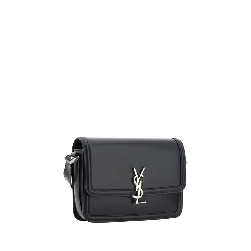 Saint Laurent Black Calf Leather Bos Taurus Shoulder Bag Saint Laurent