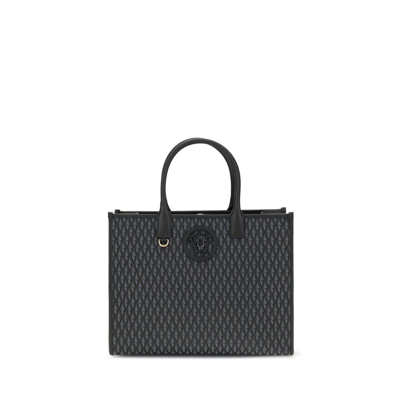 Versace Black Cotton Handbag Versace