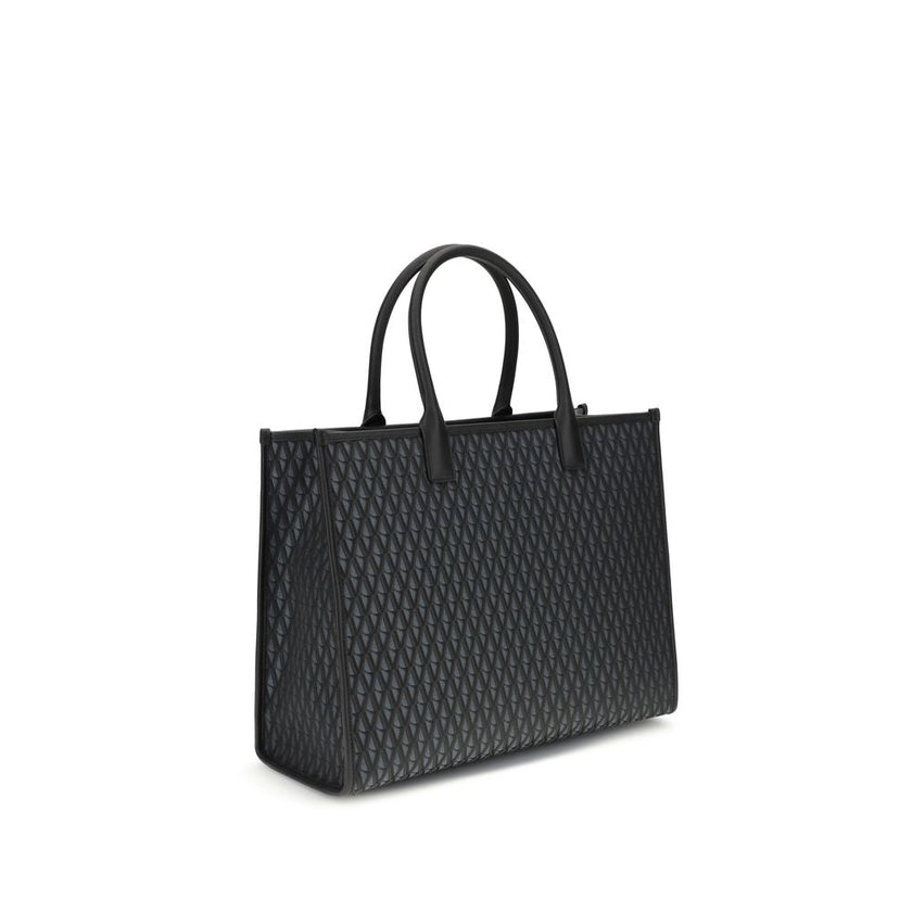 Versace Black Cotton Handbag Versace