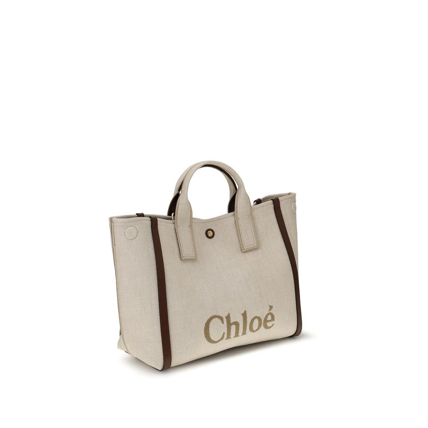 Chloé Beige Cotton Shoulder Bag Chloé