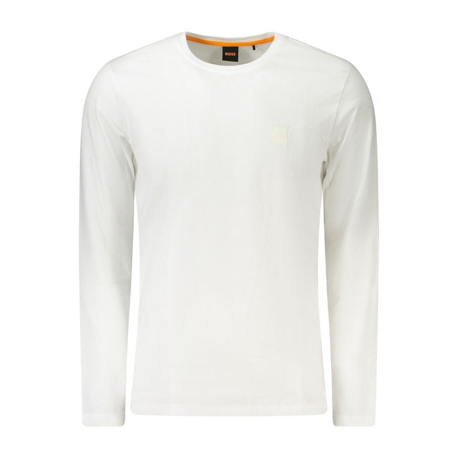 Hugo Boss White Cotton Men T-Shirt Hugo Boss