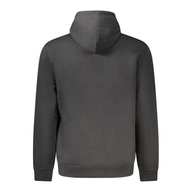 Tommy Hilfiger Black Cotton Men Hoodie Tommy Hilfiger