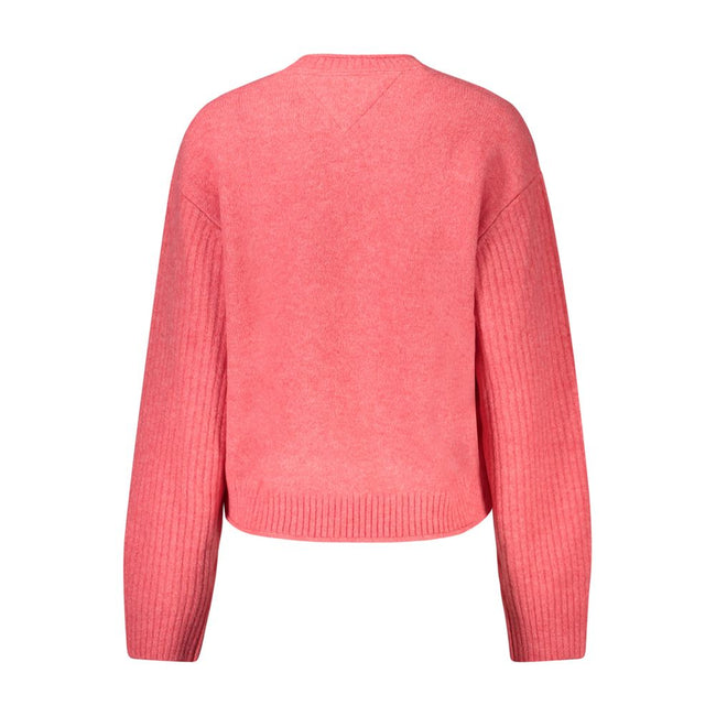 Tommy Hilfiger Pink Wool Women Sweater Tommy Hilfiger