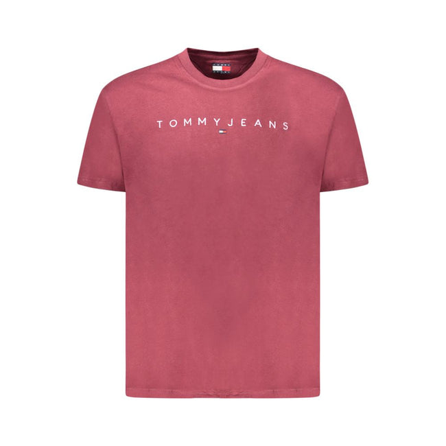 Tommy Hilfiger Red Cotton Men T-Shirt Tommy Hilfiger