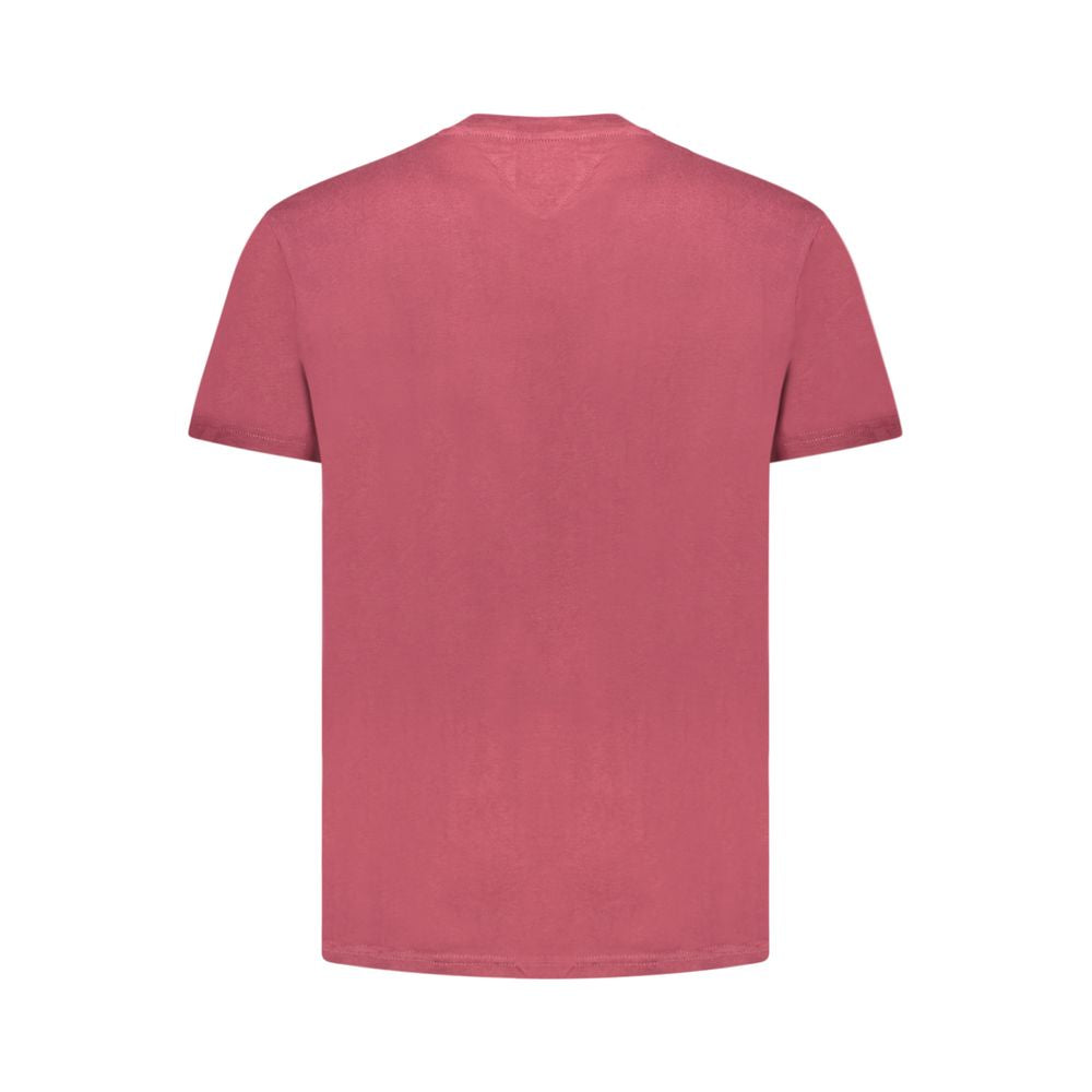 Tommy Hilfiger Red Cotton Men T-Shirt Tommy Hilfiger