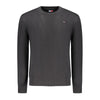 Tommy Hilfiger Black Cotton Men Sweater Tommy Hilfiger