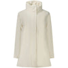 K-WAY White Nylon Jackets & Coat K-WAY